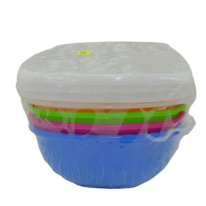 P3517- BOWL/LID 4pce SQUARE SMALL FORM 8185