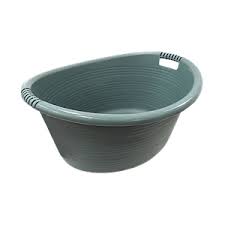 P2935-BASIN OVAL 50ℓ + HANDLES OLIVE