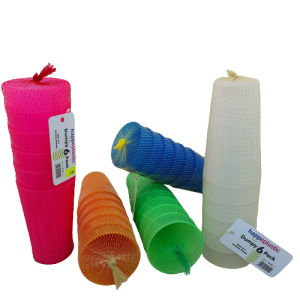 P3118- TUMBLER PLASTIC DUMPY 6pce HAPPY