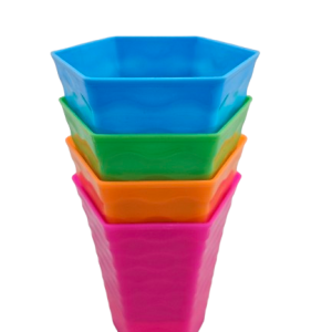 P3427-TUMBLER PLASTIC 4pce OCTAG G-032