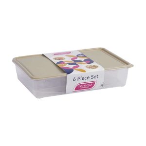 P3872- CONTAINER SET 10 6pce CONTOUR