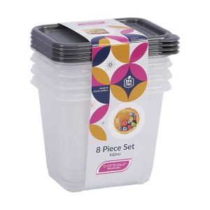 P3866- CONTAINER SET 3 4x410mℓ CONTOUR