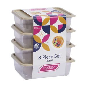 P3867- CONTAINER SET 4 4x425mℓ CONTOUR