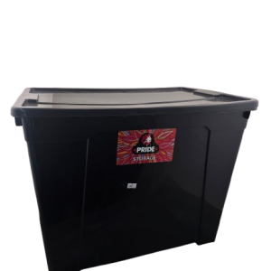 P3897- STORAGE BOX 65ℓ SOLID BLACK PRIDE