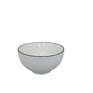 S2362- BOWL 4.5" WHITE EMBOSS