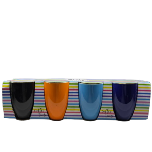 S2419- MUG 4pce SOLID COLOUR